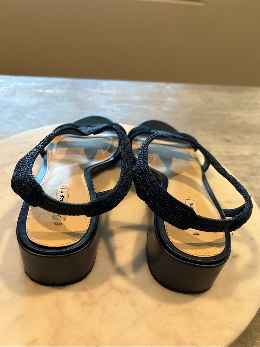 Alex Marie blue navy Woven Slingback Sandals Size 11 - Picture 6 of 10